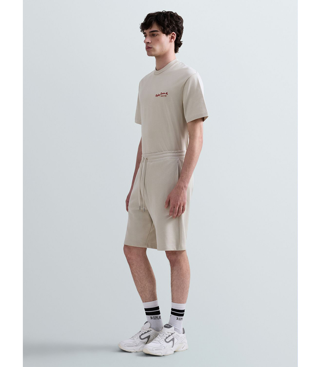 コットンテリーフリースショーツ 詳細画像 ライトベージュ 4